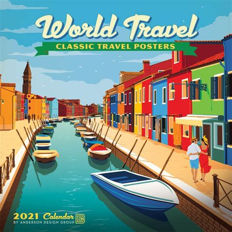 No adjustments to prior purchases. World Travel Classic Poster Art Wall Calendar - Calendars.com