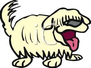 Maybe you would like to learn more about one of these? A Cartoon of a Big Shaggy White Dog - Royalty Free Clipart ...