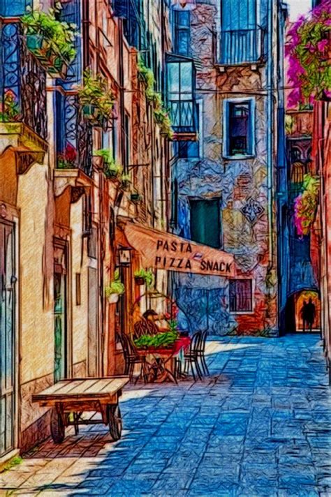 Alleyway Venice | City art, Art, Street art