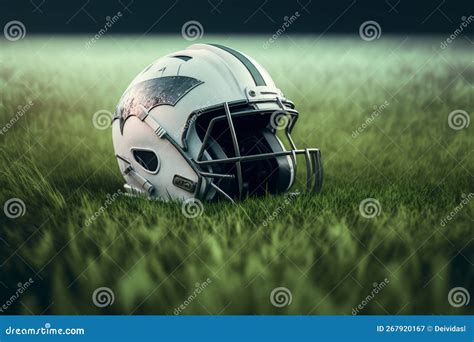 Gridiron, The Evolution Of American Football Player. Generative Ai