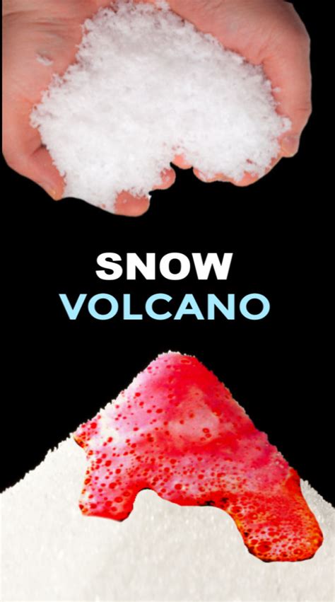 Snow Volcano Experiment