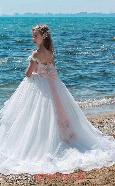 Jewel Sleeveless Cute Kids Prom Dresses Chk020 Uk