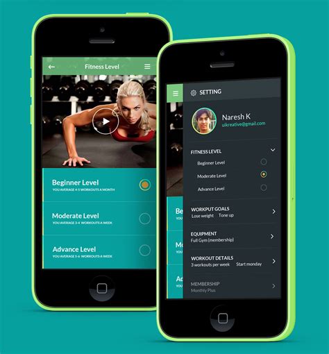 How to work out in a gym the right way! Adasse: Gym workout mobile app design on Behance