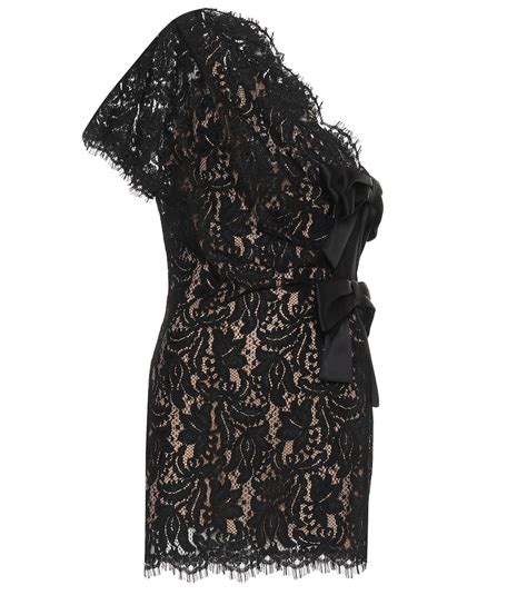 One Shoulder Lace Minidress By Saint Laurent Coshio Online Shop