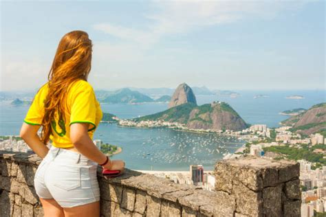 Brazil Copacabana Beach Women Rio De Janeiro Stock Photos Pictures