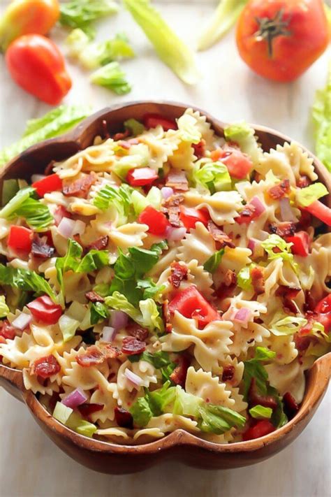 20 Minute Blt Easy Pasta Salad Baker By Nature