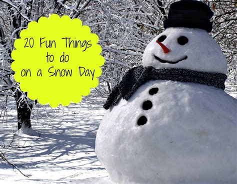 20 Fun Things To Do On A Snow Day Rainy Day Activities Indoor