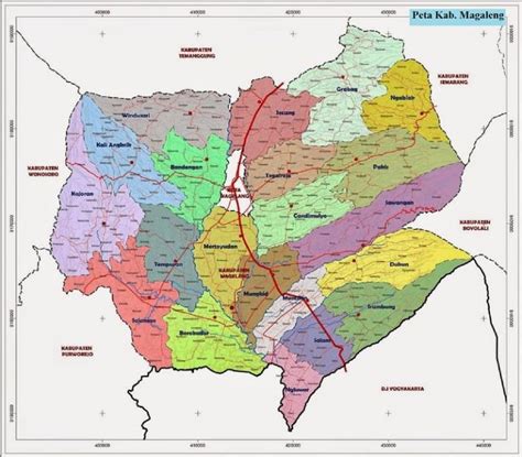 Peta Kabupaten Magelang Lengkap Gambar HD Dan Keterangannya