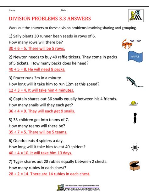 Are you looking for engaging 3rd grade math word problems with answers to add to your upcoming lesson plans? Division Sums For Class 3 Word Problems - Advance Worksheet
