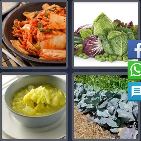 4 fotos 1 palabra (ayuda). 4 Fotos 1 Palabra Pollo Repollo Sopa Lechuga Verduras ...