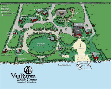 Map of Van Buren Youth Camp | Youth camp, Map, Nature trail
