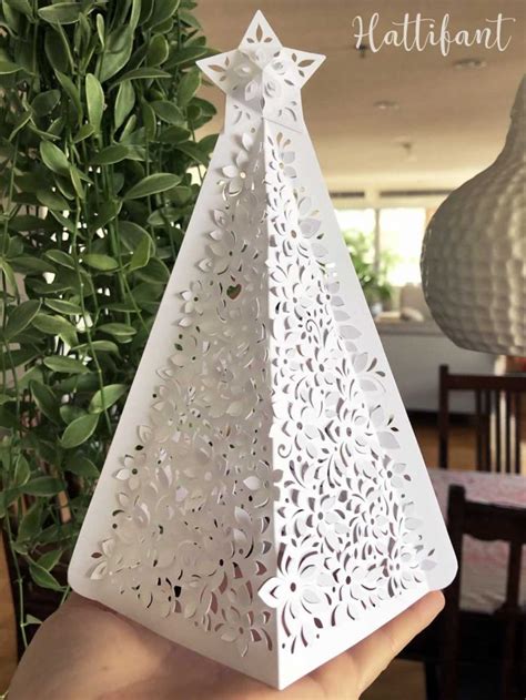 Hattifant 3d Papercut Christmas Tree Luminary Beauty Hattifant