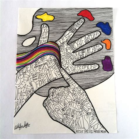Pin De Grace R En My Artwork Deaf Art Lengua De Señas Señas Arte
