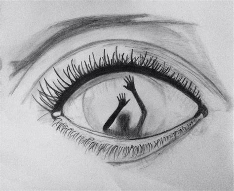 Drawing Eye Dark Scary Drawings Art Drawings Sketches Simple