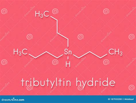 Tributyltin Hydride Molecule Organotin Reagent Used In Organic