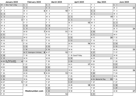 2025 Calendar With Holidays Printable Printable World Holiday