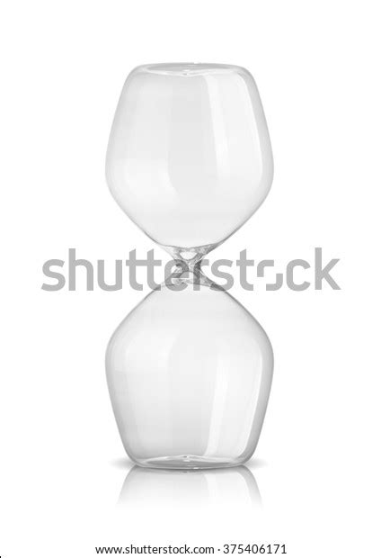 Empty Hourglass Isolated On White Background Stock Photo Edit Now