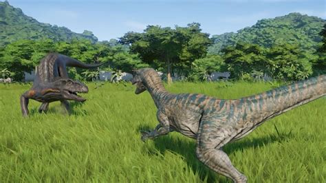Raptor Squad Vs Indoraptor Jurassic World Evolution Youtube