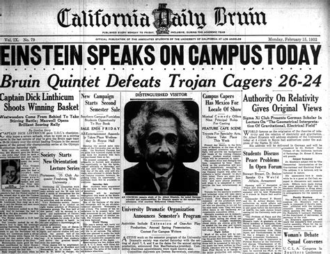 He had a strategy of his own and was able to visualize the main stages on the way to his goal. Throwback Thursday: Albert Einstein gives lecture on ...
