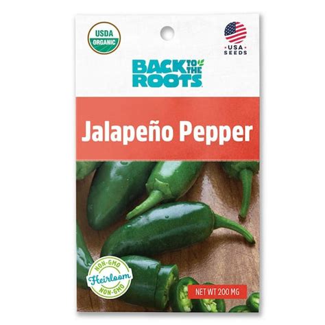 Back To The Roots Organic Jalapeno Pepper Seed 1 Pack 46055 The