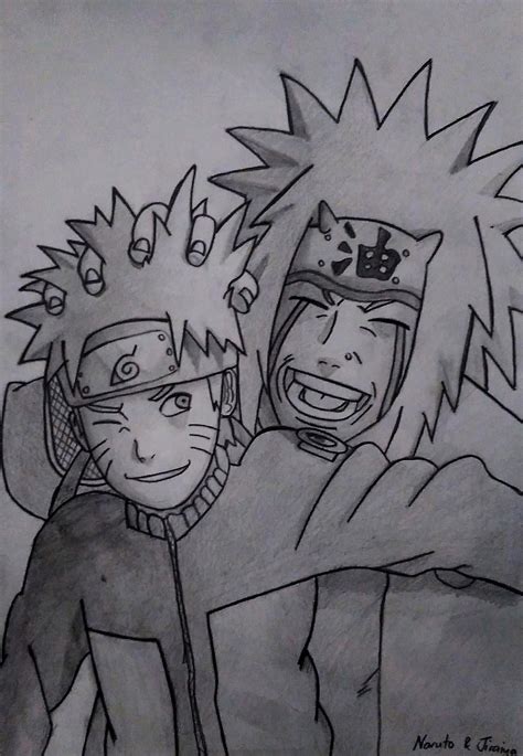 Naruto Drawing Naruto And Jiraiya Fave Char Anime