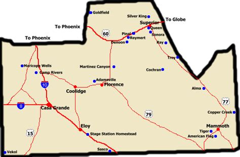 Pinal County Arizona Map Living Room Design 2020