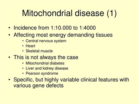 Ppt The Mitochondrial Genome Powerpoint Presentation Free Download