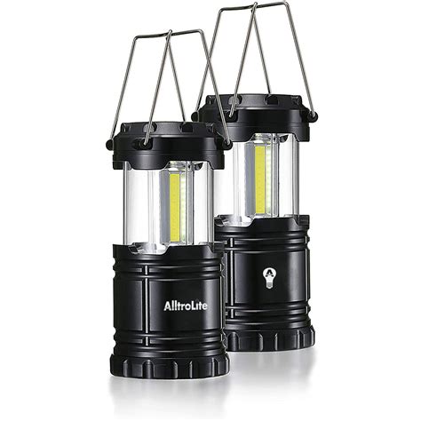 Lichamp Pack Led Camping Lanterns Battery Powered Camping Lights Cob