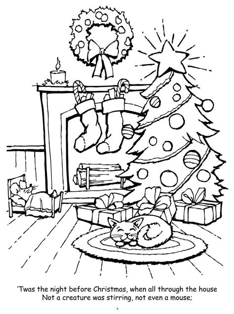 Christmas Eve Coloring Pages At Free Printable