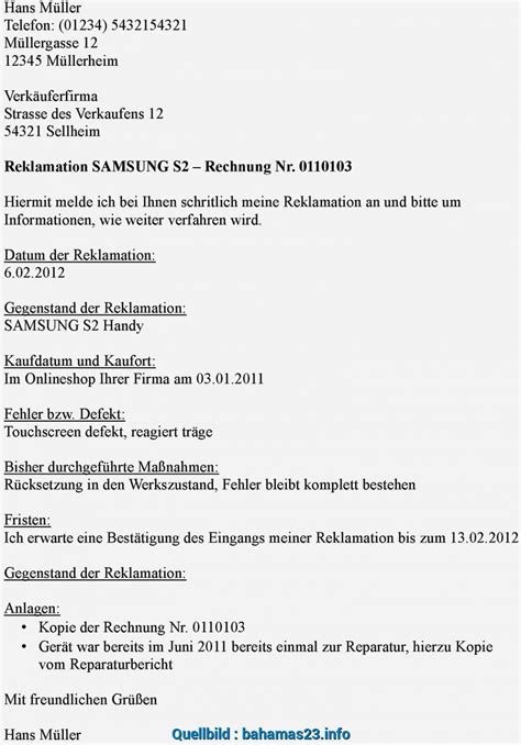 Wichtige punkte beachten beim beschwerdebrief schreiben: Prämie Reklamation Muster Reklamationsschreiben Muster ...