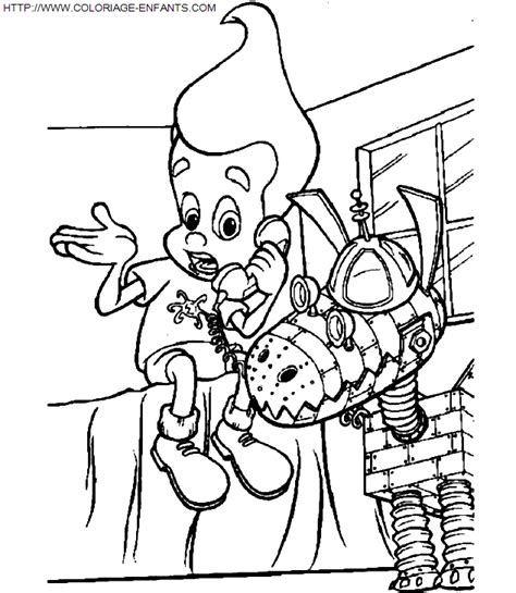 Dibujo Jimmy Neutron A Colorear Paginas De Dibujos Heroes Para Los