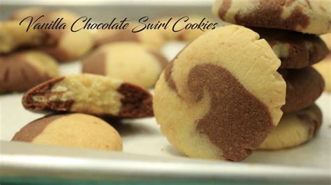 Vanilla Chocolate Swirl Cookies Youtube