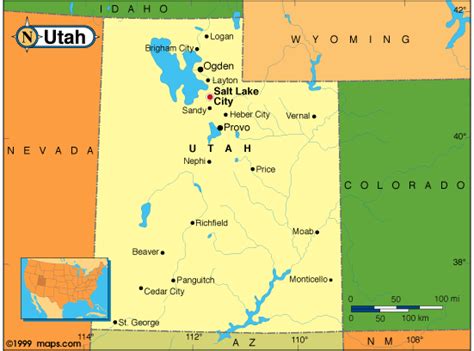Utah Base And Elevation Maps