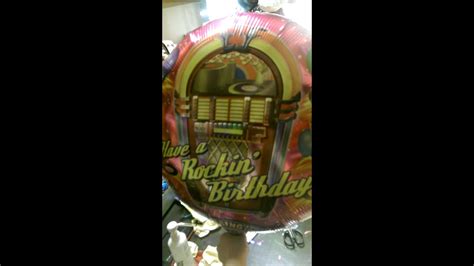 Singing Balloon Have A Rockin Birthday Youtube