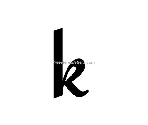 Check spelling or type a new query. Print Lowercase K Letter Stencil - Free Stencil Letters