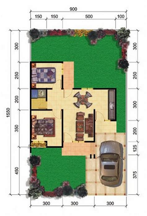 Berikut adalah model rumah minimalis terbaru tahun 2020! Denah Rumah Minimalis Impian 1 Lantai - Desain Rumah