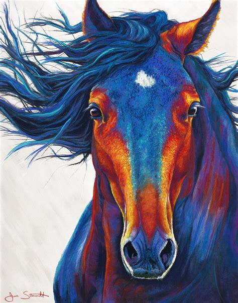 Wild Horse Art Print Horse Art Print Horse Painting Horse Art