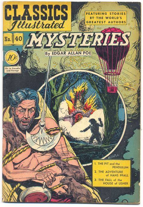 Spooktober: Classics Illustrated #40 - Mysteries by Edgar Allan Poe