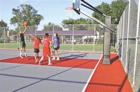 Basketball Court Ready For Action At Presho Park Lyman County Herald