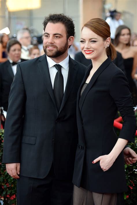 Emma Stones Brother Spencer Joined Her Again For The Sag Awards