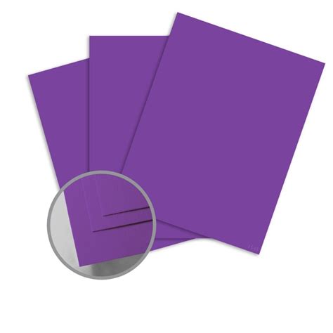 Purple Card Stock 25 X 38 In 130 Lb Cover Vellum Colorplan Card
