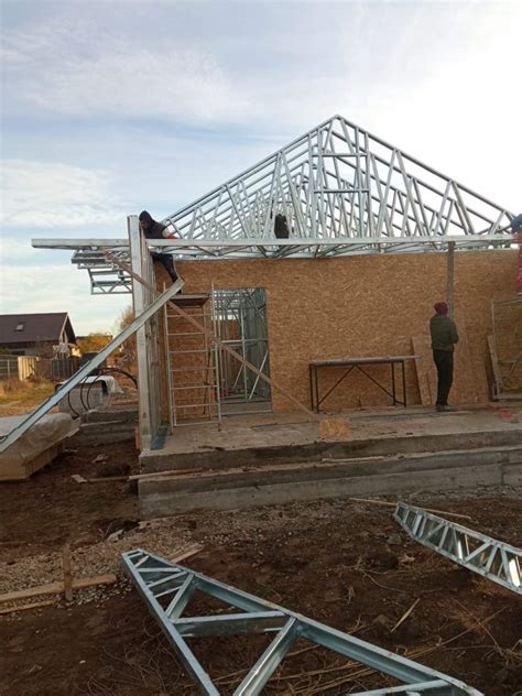 Montaj Structura Metalica Casa Si Inchidere Pereti Exteriori Cu Osb 15 Mm 05 Proiecte Case La