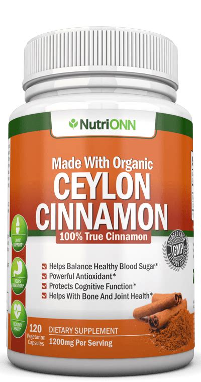 Organic Ceylon Cinnamon Nutrionn Supplements