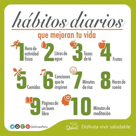 10 Recomendaciones Para Mejorar Tus Hábitos De Vida Habitos