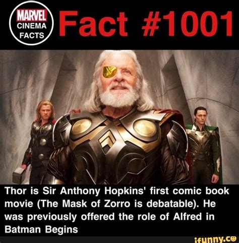 Talks about filming in iceland. Thor is Sir Anthony Hopkins' first comic book movie (The ...