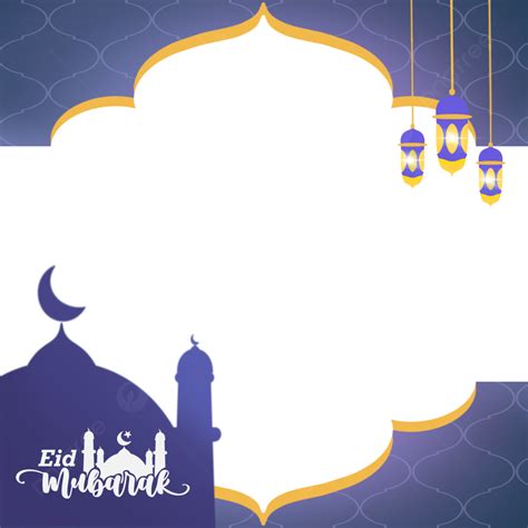 Frame Background Selamat Idul Fitri Eid Mubarak Moslem Fitri Poster