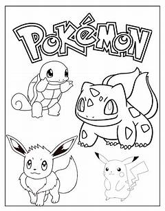 Paint The Pokemon World Exclusive Printable Coloring Sheets