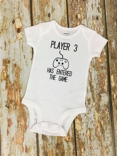Player 3 Has Entered The Game Pregnancy Announcement Baby Etsy