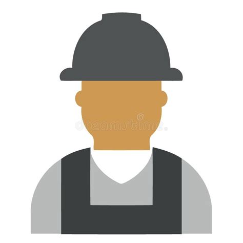 Avatar Builder Worker Man Icon Stock Vector Illustration Of Helmet
