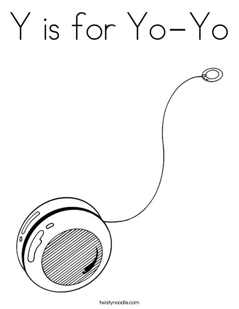 Check spelling or type a new query. Y is for Yo-Yo Coloring Page - Twisty Noodle